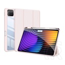 Dux ducis Xiaomi Pad 7 Pro toby tok álló, bőr hatású (flip, trifold, asztali tartó, ceruza tartó) rózsaszín
