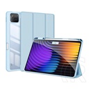 Dux ducis Xiaomi Pad 7 Pro toby tok álló, bőr hatású (flip, trifold, asztali tartó, ceruza tartó) világoskék