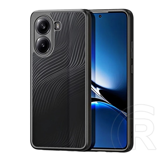 Dux ducis Xiaomi Poco X7 Pro aimo szilikon telefonvédő (ütésállóság, kameravédő, matt, hullám) fekete