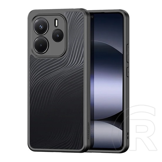 Dux ducis Xiaomi Redmi Note 14 4G aimo szilikon telefonvédő (ütésállóság, kameravédő, matt, hullám) fekete
