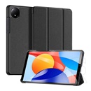 Dux ducis Xiaomi Redmi Pad SE 8.7 domo tok álló, bőr hatású (aktív flip, trifold, asztali tartó, textil minta) fekete