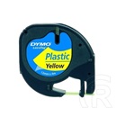 Dymo Letratag feliratozógép szalag, 12 mm x 4 m, sárga