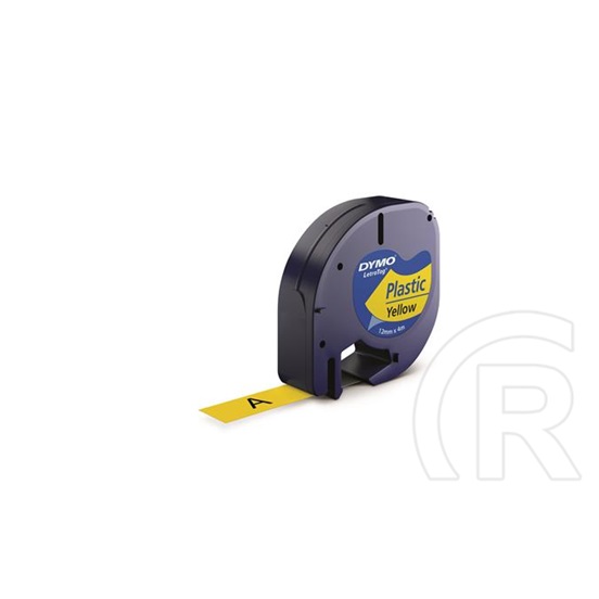 Dymo Letratag feliratozógép szalag, 12 mm x 4 m, sárga