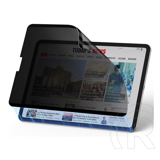ESR Apple IPAD Air 11 (2024) privacy képernyővédő fólia (betekintés védelem, mágneses) fekete