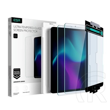 ESR Apple IPAD Pro 11 (2024) esr armorite képernyővédő üveg 2db (2.5d, 9h + segédkeret) átlátszó
