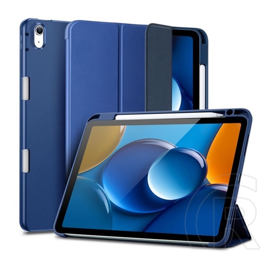 ESR Apple Ipad Air 11 (2024)  pencil tok, bőr hatású (aktív flip, trifold, asztali tartó, ceruza tartó) sötétkék