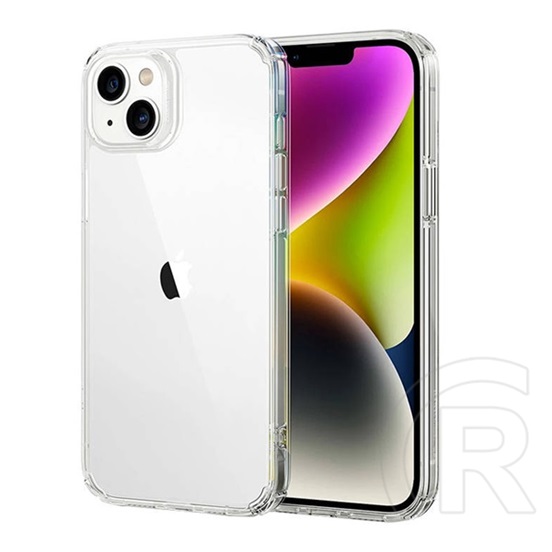 ESR Apple iPhone 14 Plus krystec műanyag telefonvédő (közepesen ütésálló, légpárnás sarok) átlátszó
