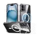 ESR Apple iPhone 16 Plus ch halolock szilikon telefonvédő (ütésállóság, légpárnás sarok, kitámasztó, magsafe) átlátszó