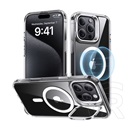 ESR Apple iPhone 16 Pro Max ch halolock szilikon védő (ütésállóság, légpárnás sarok, kitámasztó, magsafe) átlátszó