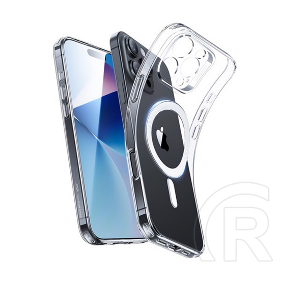 ESR Apple iPhone 16 Pro Max zero halolock szilikon telefonvédő (ütésállóság, légpárnás sarok, magsafe) átlátszó