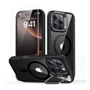 ESR Apple iPhone 16 Pro classic hybrid szilikon védő (ütésálló, légpárnás sarokvédő, magsafe + képernyővédő üveg) fekete