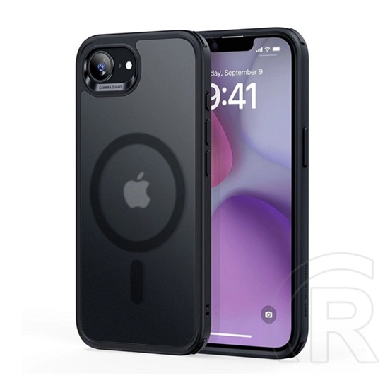 ESR Apple iPhone 16e classic hybrid szilikon telefonvédő (ütésállóság, légpárnás sarok, magsafe) fekete