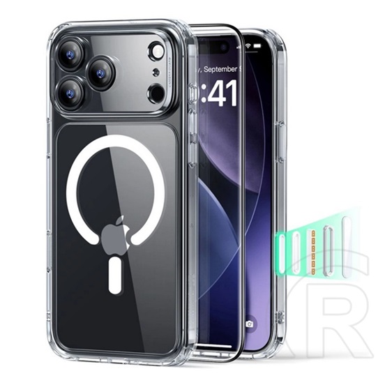 ESR Apple iPhone 17 Pro Max classic hybrid szilikon védő (ütésálló, légpárnás sarok, magsafe +  üveg) átlátszó