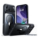 ESR Apple iPhone 17 Pro classic hybrid szilikon telefonvédő (ütésállóság, légpárnás sarok, kitámasztó, magsafe) fekete