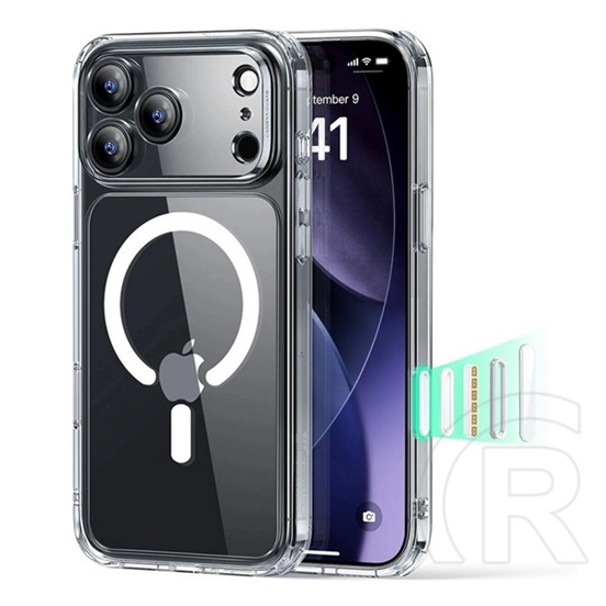 ESR Apple iPhone 17 Pro classic hybrid szilikon telefonvédő (ütésállóság, légpárnás sarok, magsafe) átlátszó
