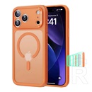 ESR Apple iPhone 17 Pro classic hybrid szilikon védő (ütésállóság, légpárnás sarok, kitámasztó, magsafe) narancssárga