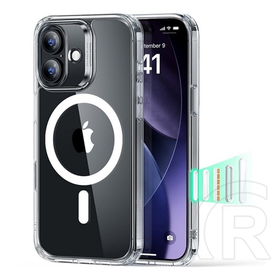 ESR Apple iPhone 17 classic hybrid szilikon telefonvédő (ütésállóság, légpárnás sarok, magsafe) átlátszó