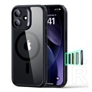 ESR Apple iPhone 17 classic hybrid szilikon telefonvédő (ütésállóság, légpárnás sarok, magsafe) átlátszó/fekete