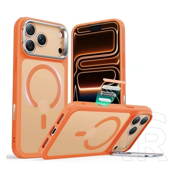 ESR Classic Hybrid szilikon telefonvédő (ütésállóság, légpárnás sarok, kitámasztó, magsafe, narancssárga)
