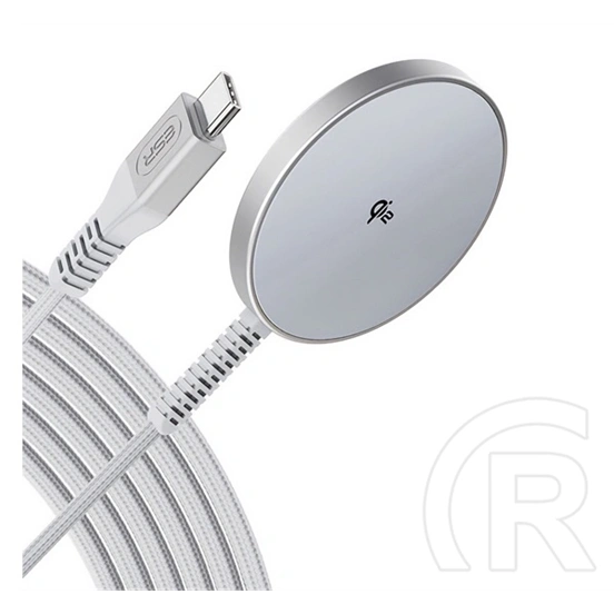 ESR HaloLock Qi2 asztali töltő Type-C (15W, vezeték nélküli, mágneses, ezüst)
