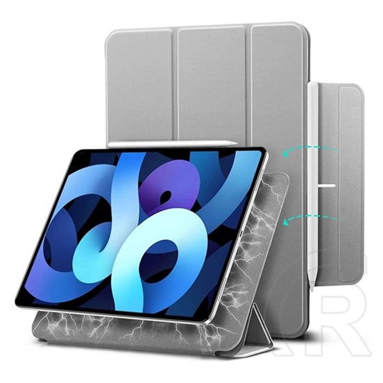 ESR REBOUND MAGNET Apple IPAD Air 2020 (Air 4) tok álló (aktív Flip, mágneses, TRIFOLD, Pencil tartó) ezüst