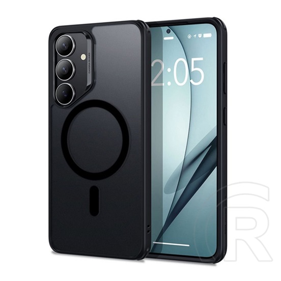 ESR Samsung Galaxy S25 Plus (SM-S936) ch halolock szilikon telefonvédő (ütésállóság, légpárnás sarok, magsafe) fekete