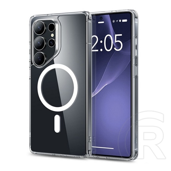 ESR Samsung Galaxy S25 Ultra (SM-S938) ch halolock szilikon telefonvédő (ütésállóság, légpárnás sarok, magsafe) átlátszó