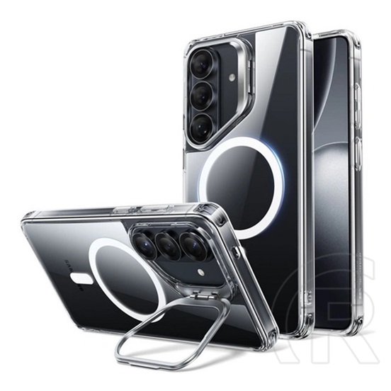 ESR Samsung Galaxy S26 (SM-S942) classic hybrid szilikon védő (ütésálló, légpárnás sarok, kitámasztó, magsafe) átlátszó