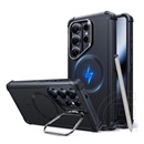 ESR Samsung Galaxy S26 Ultra (SM-S948) cyber tough szilikon (ütésállóság, légpárnás sarok, kitámasztó, magsafe) fekete