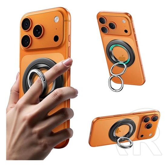 ESR telefontartó (360°, mágneses, kitámasztó) fekete