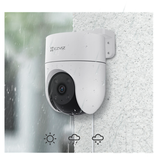 EZVIZ H8C SE kültéri biztonsági kamera (2K, 360° panoráma, színes éjszakai látás, kétirányú beszéd, microSD max. 512 GB,