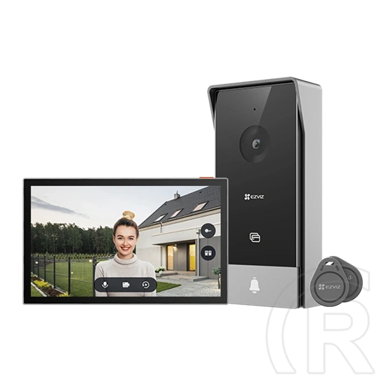 EZVIZ HP5 videó kaputelefon (7", 1080p, kétirányú beszéd, beépített mikrofon, beépített csengő, 2-vezetékes, kültéri, m