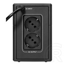 Eaton 5E700UD 5e Gen2 szünetmentes tápegység (700 VA, 360 W, 2 Schuko kimenet, line-interaktív, AVR, torony, fekete)
