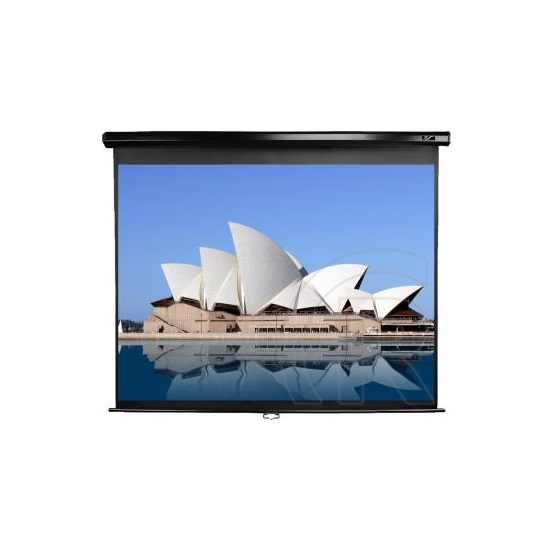 EliteScreen fali vászon Manual 99"(1:1) M99UWS1 (177,8x177,8cm, MaxWhite,1.1, Fekete váz)