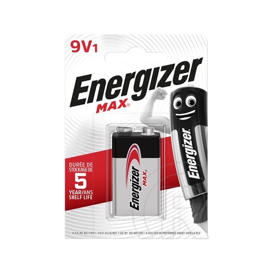 Energizer Max alkáli elem (9V/6LR61, 1db)