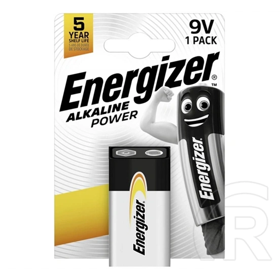 Energizer alkaline power tartós elem (6lr61, 9v, alkáli) 1db/csomag