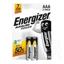 Energizer alkaline power tartós elem (aaa, lr03, 1.5v, alkáli) 2db/csomag