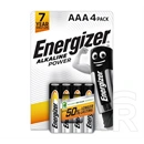 Energizer alkaline power tartós elem (aaa, lr03, 1.5v, alkáli) 4db/csomag