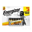 Energizer alkaline power tartós elem (aaa, lr03, 1.5v, alkáli) 8db/csomag