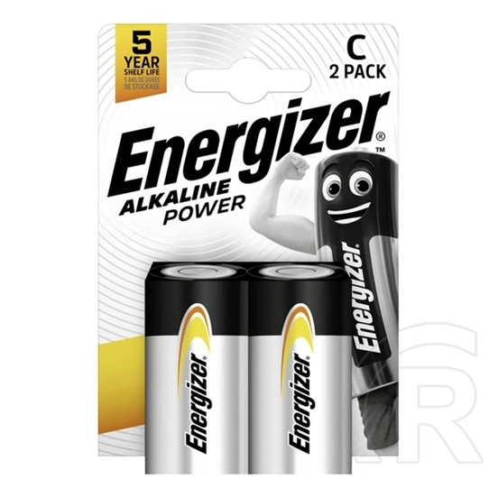 Energizer alkaline power tartós elem (c, lr14, 1.5v, alkáli) 2db/csomag