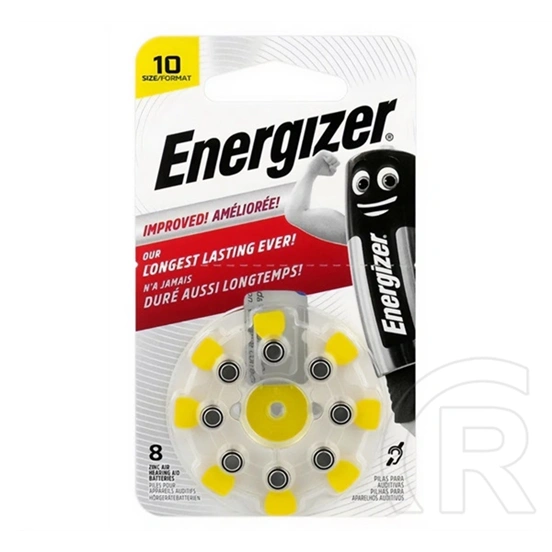 Energizer elem (za10, pr70, 1.4v, cink-levegő, hallókészülékhez való) 8db/csomag