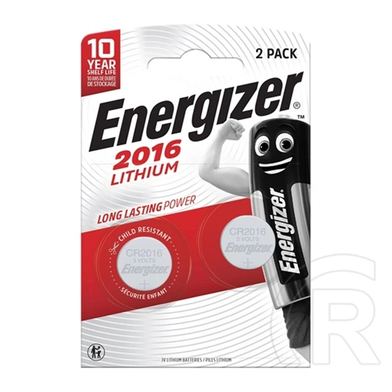 Energizer gombelem (cr2016, 3v, lítium) 2db/csomag
