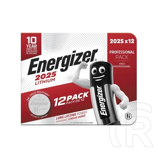 Energizer gombelem (cr2025, 3v, lítium) 12db/csomag