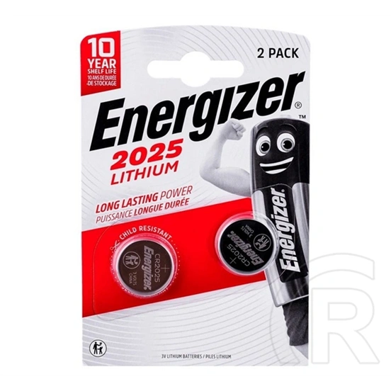 Energizer gombelem (cr2025, 3v, lítium) 2db/csomag
