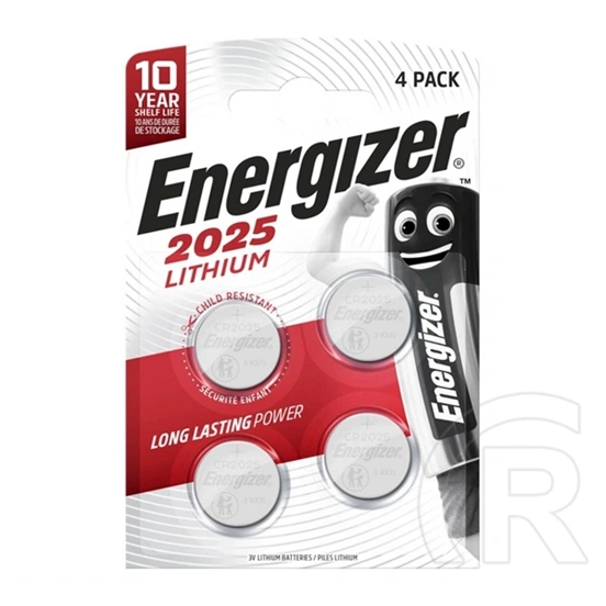 Energizer gombelem (cr2025, 3v, lítium) 4db/csomag