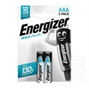 Energizer max plus tartós elem (aaa, lr03, 1.5v, alkáli) 2db/csomag