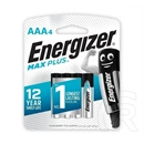 Energizer max plus tartós elem (aaa, lr03, 1.5v, alkáli) 4db/csomag