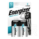 Energizer max plus tartós elem (c/baby, lr14, 1.5v, alkáli) 2db/csomag