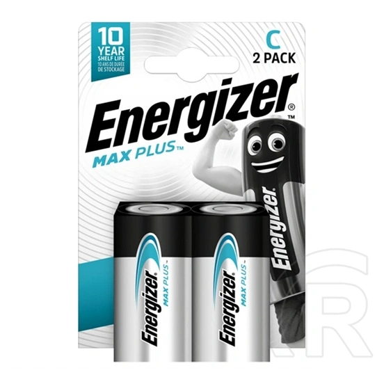 Energizer max plus tartós elem (c/baby, lr14, 1.5v, alkáli) 2db/csomag