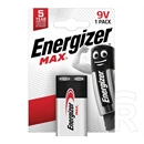 Energizer max tartós elem (6lr61, 9v, alkáli) 1db/csomag